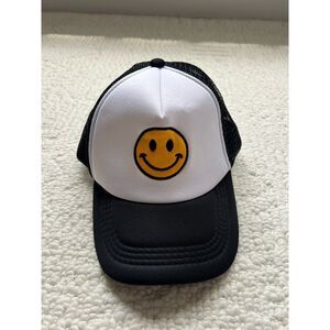 smiley face trucker hat